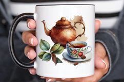 Watercolor Cinnamon Apple Tea PNG Clipart Product Image 3