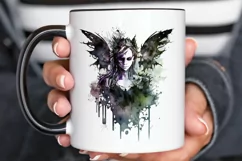 Watercolor Gothic Fairie PNG Clipart Product Image 3