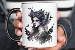 Watercolor Gothic Fairie PNG Clipart Product Image 3