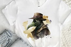 Watercolor Plague Doctor PNG Clipart Product Image 3