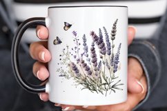 Watercolor Lavender Garden PNG Clipart Product Image 3