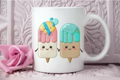 Watercolor Cute Ice Cream PNG Clipart Product Image 3