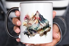 Watercolor Mountain PNG Clipart Product Image 3
