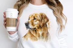 Watercolor Golden Dog PNG Clipart Product Image 3