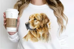 Watercolor Golden Dog PNG Clipart Product Image 3