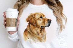 Watercolor Golden Dog PNG Clipart Product Image 3