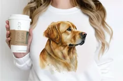 Watercolor Golden Dog PNG Clipart Product Image 3
