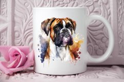 Watercolor Cute Boxer PNG Clipart Product Image 3