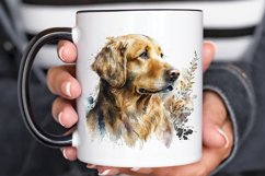 Watercolor Golden Retriever PNG Clipart Product Image 3