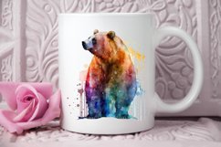 Watercolor Bear PNG Clipart Product Image 3