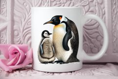 Mom and Baby Penguin PNG Clipart Product Image 3