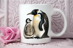 Mom and Baby Penguin PNG Clipart Product Image 3