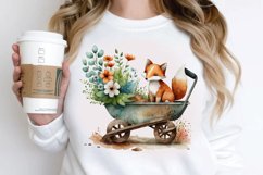 Watercolor Cute Wheelbarrows PNG Clipart Product Image 3