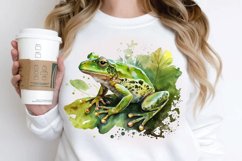 Watercolor Green Frog PNG Clipart Product Image 3