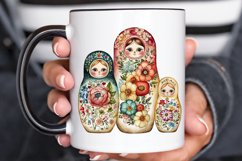 Watercolor Matryoshka Dolls PNG Clipart Product Image 3