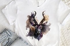 Watercolor Gothic Animal PNG Clipart Product Image 3
