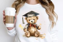 Watercolor Graduate Teddy Bear PNG Clipart Product Image 3