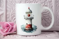 Watercolor Nautical Buoy PNG Clipart Product Image 3