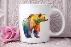 Watercolor Bear PNG Clipart Product Image 3