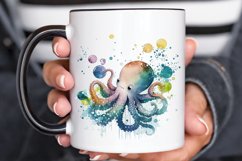 Watercolor Cute Octopus PNG Clipart Product Image 3