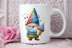 Watercolor Cute Gnome Autism PNG Clipart Product Image 3