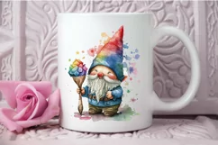 Watercolor Cute Gnome Autism PNG Clipart Product Image 3