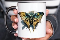 Watercolor Skull Moth PNG Clipart Product Image 3
