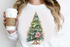 Watercolor Fairy Christmas Trees PNG Clipart Product Image 3