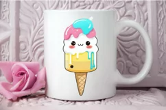 Watercolor Cute Ice Cream PNG Clipart Product Image 3