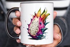Watercolor Dragon Fruit PNG Clipart Product Image 3