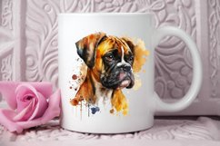 Watercolor Cute Boxer PNG Clipart Product Image 3