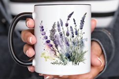 Watercolor Lavender Garden PNG Clipart Product Image 3