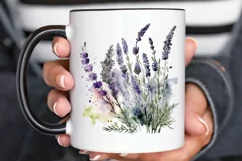 Watercolor Lavender Garden PNG Clipart Product Image 3