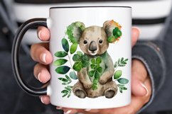 Watercolor Koala Patrick's Day PNG Clipart Product Image 3