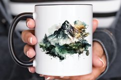 Watercolor Mountain PNG Clipart Product Image 3