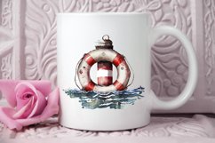 Watercolor Nautical Buoy PNG Clipart Product Image 3