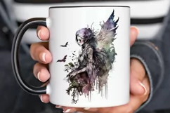 Watercolor Gothic Fairie PNG Clipart Product Image 3