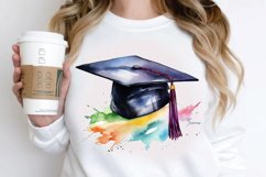 Watercolor Graduate Flower PNG Clipart Product Image 3
