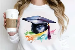 Watercolor Graduate Flower PNG Clipart Product Image 3