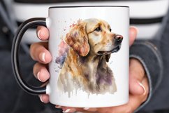 Watercolor Golden Retriever PNG Clipart Product Image 3