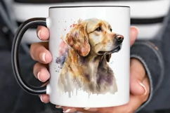 Watercolor Golden Retriever PNG Clipart Product Image 3