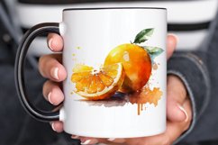 Watercolor Oranges PNG Clipart Product Image 3