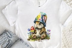 Watercolor easter bunny Gnome PNG Clipart Product Image 3