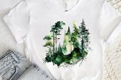 Watercolor Forest PNG Clipart Product Image 3