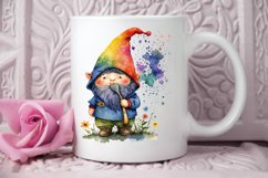 Watercolor Cute Gnome Autism PNG Clipart Product Image 3
