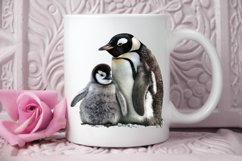 Mom and Baby Penguin PNG Clipart Product Image 3