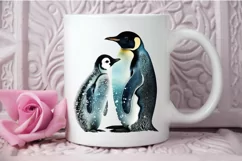 Mom and Baby Penguin PNG Clipart Product Image 3