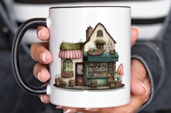Watercolor Whimsical Village Shop PNG Clipart Product Image 3