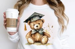 Watercolor Graduate Teddy Bear PNG Clipart Product Image 3