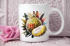 Watercolor Durian PNG Clipart Product Image 3
